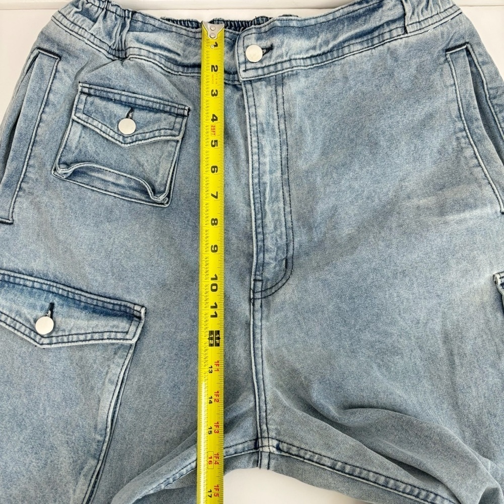 EB Denim Cargo Pants in Rain Wash Size XL - Picture 10 of 11